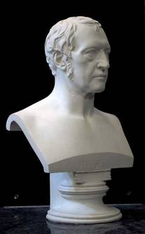 Hegel Büste von Links